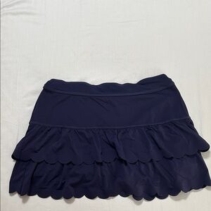 Lilly Pulitzer Dark Blue Layered Mini Skirt